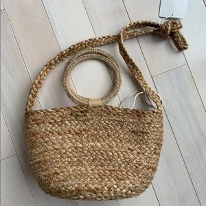 NEW Zara Girls Jute Basket Bag